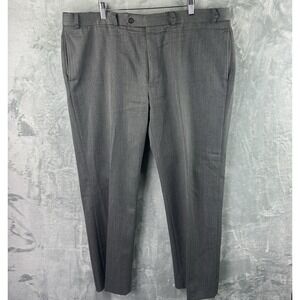 Brooks Brothers Madison Gray Wool Dress Pants Mens 42x30 Pleated